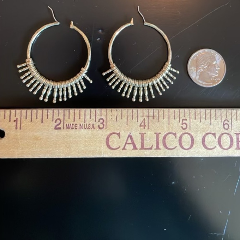 Gold hoop earrings